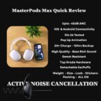 MasterPods Max - ANC Wireless Over-Ear Headphones, Transparency Mode, Personalized Spatial Audio, Dolby Atmos 24H Battery & Deep Bass with FREE Gift - Image 16